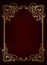 Luxury classic golden frame Royalty Free Stock Photo