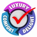 Luxury Comfort Delight Three Arrows Check Mark Lush Fancy Product