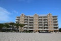 Luxury condominium located on the Seven Miles Beach at Grand Cayman Royalty Free Stock Photo