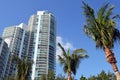 Luxury Condominium Towers in Miami Beach Royalty Free Stock Photo