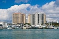 Luxury Condos and boats on Sarasota Bay