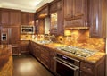 Luxury, contemporary kitchen . Royalty Free Stock Photo