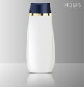Luxury cosmetics shampoo bottle. Vector Mockup