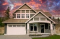 Luxury Country Home House Exterior Canada Stone Details Roofing Front View