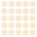 Luxury Creative Circles on White Pattern Texture Background