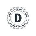Luxury creative letter D logo for company, D letter logo free vector