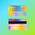 Luxury credit card template design. With inspiration from the abstract. Vector illustration. Credit debit card mockup