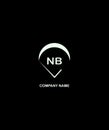 Luxury Crests NB Letter Logo Design