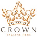 Luxury Crown Logo Royalty Free Stock Photo
