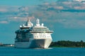 Luxury cruise liner in travel