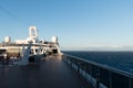 Deck of luxury cruise ship Royalty Free Stock Photo