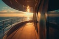 Luxury cruise ship interior. Royalty Free Stock Photo