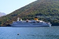 Luxury cruise ship at sea Royalty Free Stock Photo