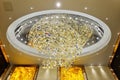 luxury crystal ceiling lighting Royalty Free Stock Photo