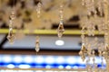 Luxury Crystal Chandelier. Close up Royalty Free Stock Photo