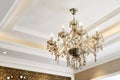 Luxury crystal chandelier lighting Royalty Free Stock Photo