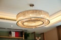 Luxury crystal chandelier lighting Royalty Free Stock Photo