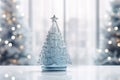 luxury crystal christmas tree decoration AI generated Royalty Free Stock Photo