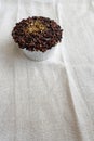 Luxury cup cake with gold dust Royalty Free Stock Photo