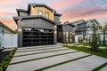 Luxury Custom Built house with backyard in Los Angeles Royalty Free Stock Photo