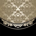 Luxury damask Background decorated the ornate Border