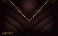 Luxury dark abstract background with golden lines