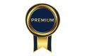 Award badge in gold color