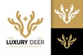 Luxury Deer Head Logo Logos Design Element Stock Vector Illustration Template