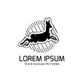 Luxury Deer logo design template vector eps