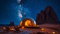 Luxury Desert Glamping under the Stars. Igloo tents in Jordan