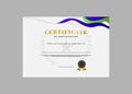 Luxury design certificate achievement template Royalty Free Stock Photo