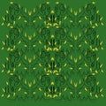 Luxury design Mandalas green, black artwork Royalty Free Stock Photo