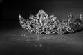 Luxury diadem, vintage crown for queen and princess. Royalty Free Stock Photo