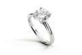Luxury diamond ring isolated on white background Royalty Free Stock Photo