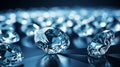 luxury diamonds on a black background. - Generative ai. Royalty Free Stock Photo