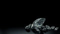 Luxury diamonds on black backgrounds