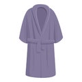Luxury dressing gown icon cartoon vector. Silk bath cloth