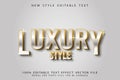 Luxury Editable Text Effect 3D Emboss Luxury Style