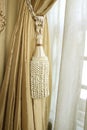 Luxury elegance vintage curtain drape.