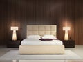 Luxury elegant bedroom Royalty Free Stock Photo