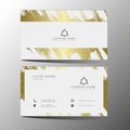 Luxury and elegant black gold business cards template on black background Royalty Free Stock Photo