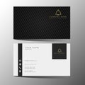 Luxury and elegant black gold business cards template on black background Royalty Free Stock Photo