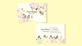 Luxury Elegant Business Card Design template of Floral Visiting Card Royalty Free Stock Photo