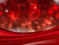 Romantic Valentine Red Bokeh lights Elegant Love Background Royalty Free Stock Photo