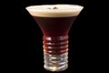 Luxury Espresso martini Cocktail in a glass Royalty Free Stock Photo