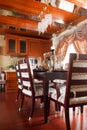 The luxury expensive diningroom interior Royalty Free Stock Photo