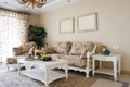 Luxury expensive living room interior