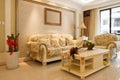 The luxury expensive livingroom interior