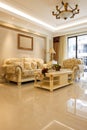 The luxury expensive livingroom interior