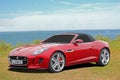 Luxury f-type jaguar sports car Royalty Free Stock Photo